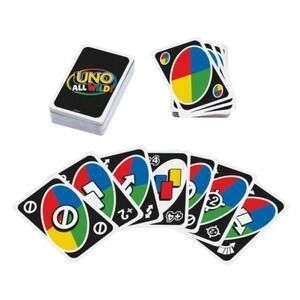 UNO All Wild  Card Game New! Age 7 up 2-10 players, Every Card is Wild ,Fun!